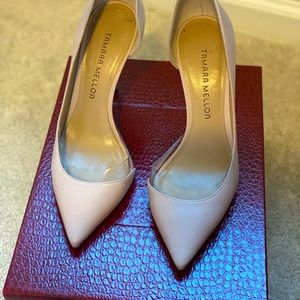 Tamara Mellon 'Siren' Blush Nappa Pumps